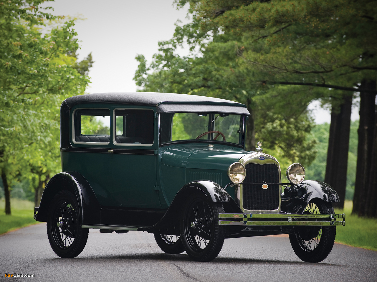 Ford Model A Tudor Sedan (55A) 1927–29 wallpapers (1280 x 960)