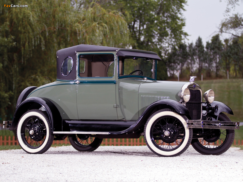 Ford Model A Business Coupe (54A) 1929 wallpapers (1024 x 768)