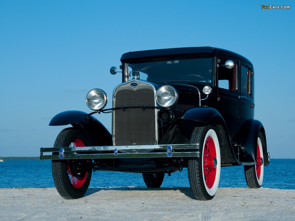 Ford Model A Fordor Sedan (170V) 1930–31 wallpapers (1024 x 768)