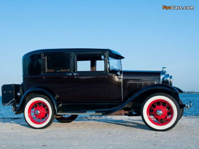 Ford Model A Fordor Sedan (170V) 1930–31 wallpapers (640 x 480)
