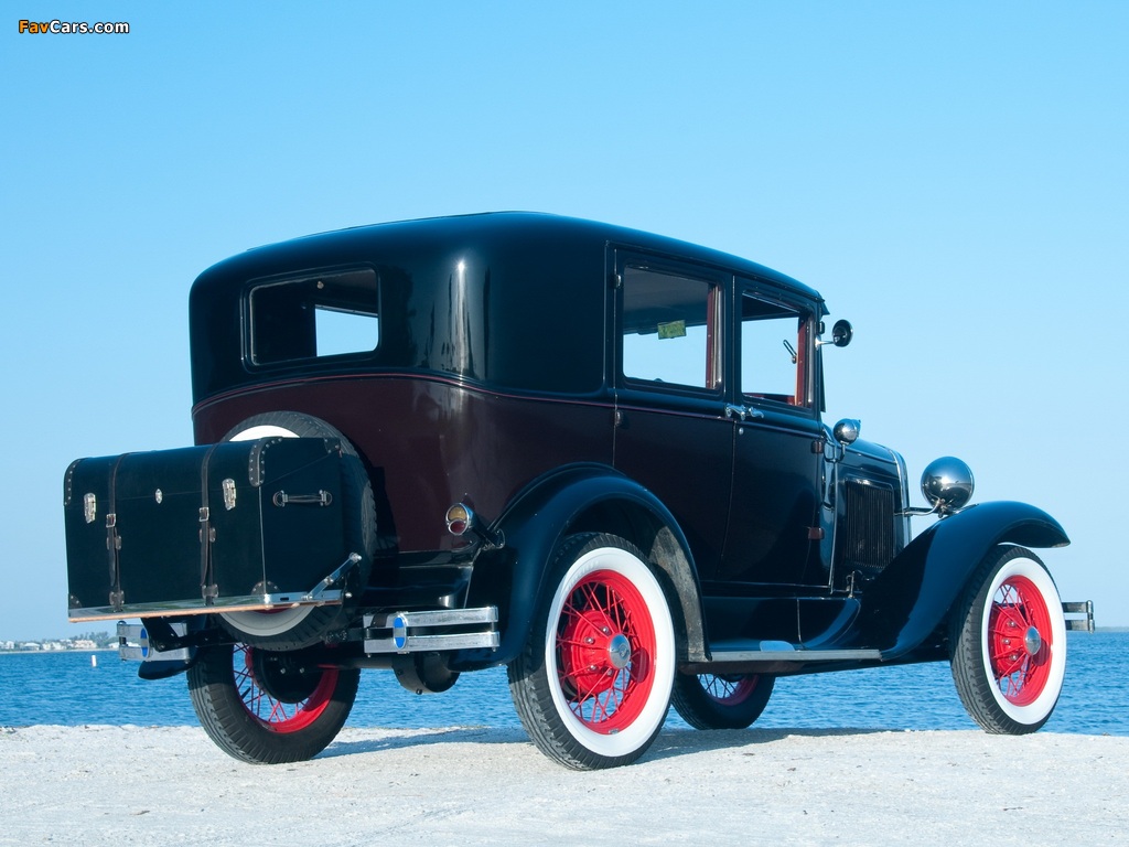 Ford Model A Fordor Sedan (170V) 1930–31 wallpapers (1024 x 768)