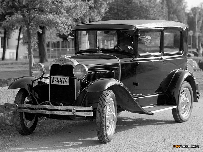 Ford Model A Tudor Sedan (55B) 1930–31 wallpapers (800 x 600)
