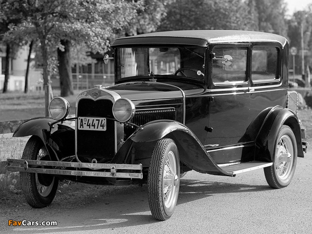 Ford Model A Tudor Sedan (55B) 1930–31 wallpapers (640 x 480)