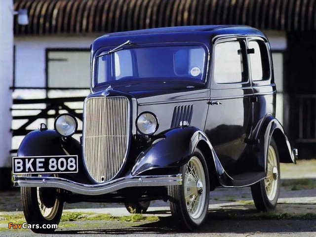 Ford Model Y Long Rad Tudor Saloon 1933–37 wallpapers (640 x 480)
