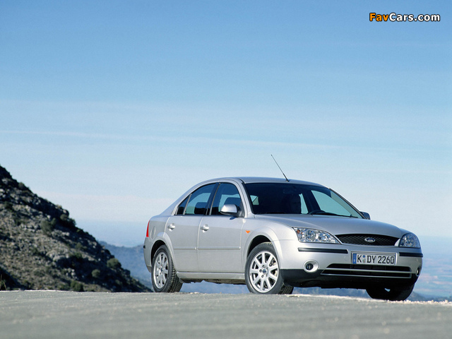 Ford Mondeo Sedan 2000–04 wallpapers (640 x 480)