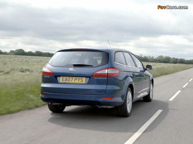 Ford Mondeo Turnier UK-spec 2007–10 pictures (640 x 480)