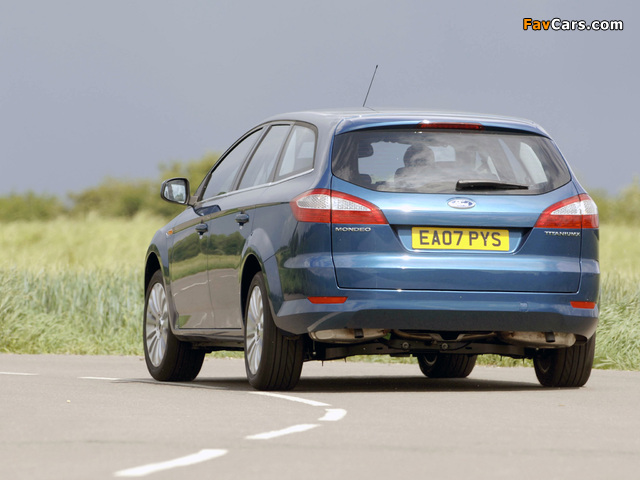 Ford Mondeo Turnier UK-spec 2007–10 pictures (640 x 480)