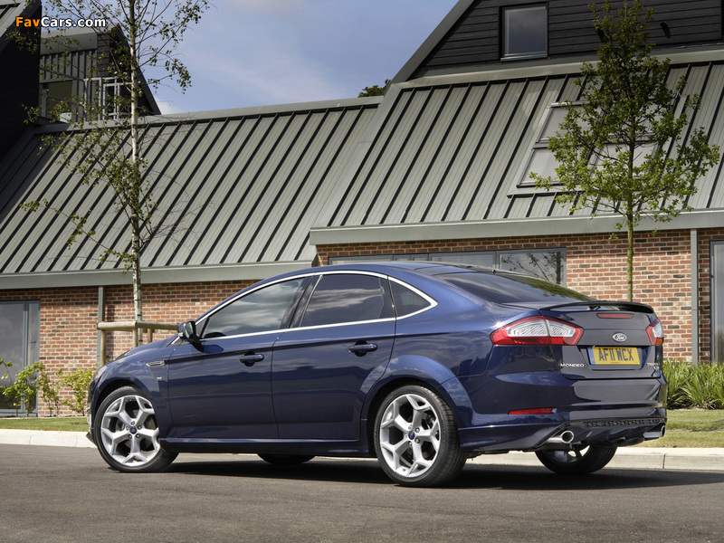 Ford Mondeo Titanium X Hatchback UK-spec 2010–13 wallpapers (800 x 600)