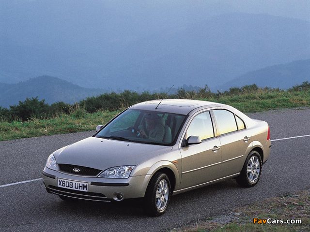 Ford Mondeo Sedan UK-spec 2000–04 wallpapers (640 x 480)