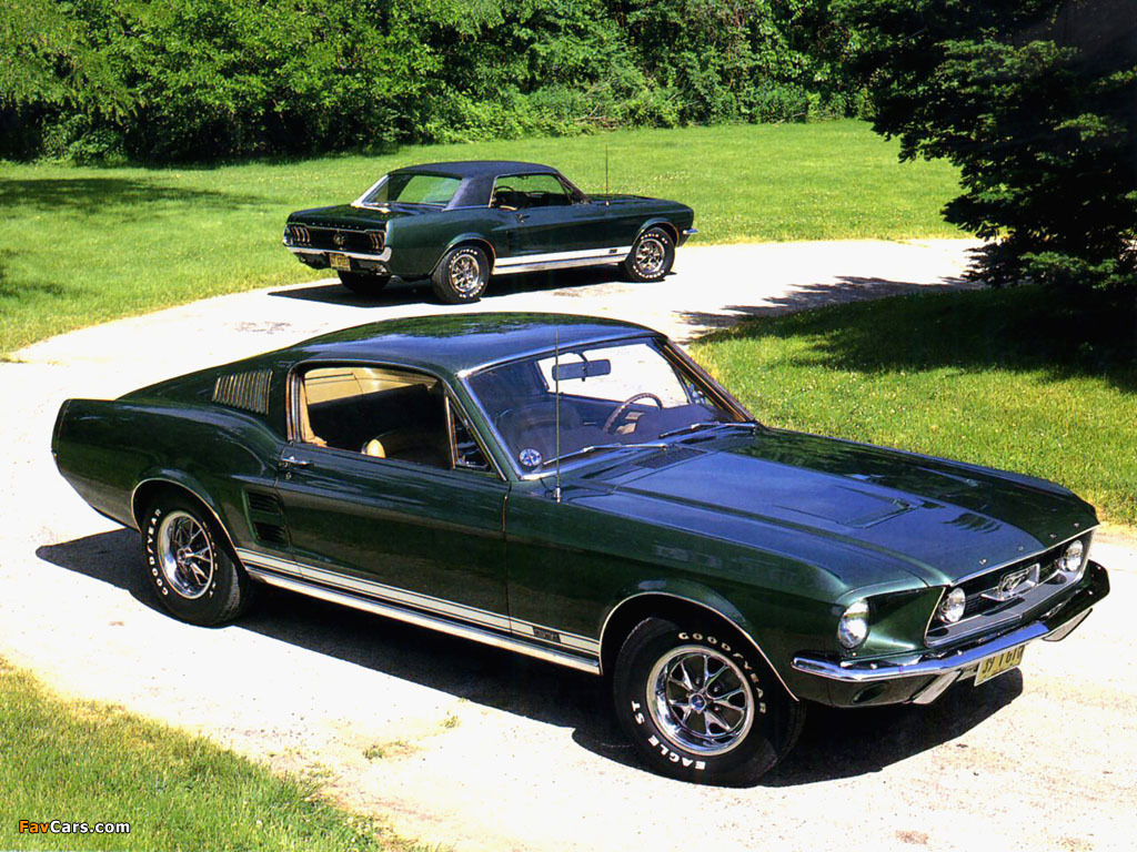 Mustang GT Fastback 1967 wallpapers (1024 x 768)