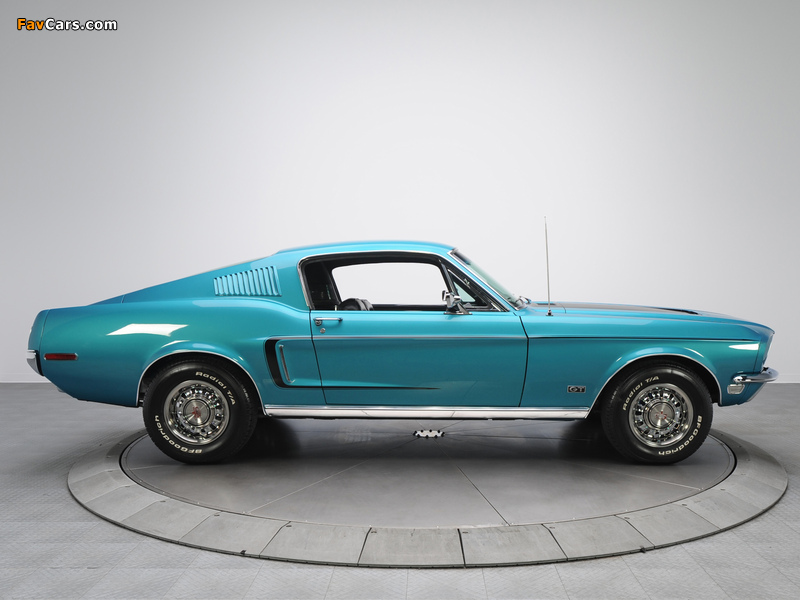 Mustang GT Fastback 1968 pictures (800 x 600)