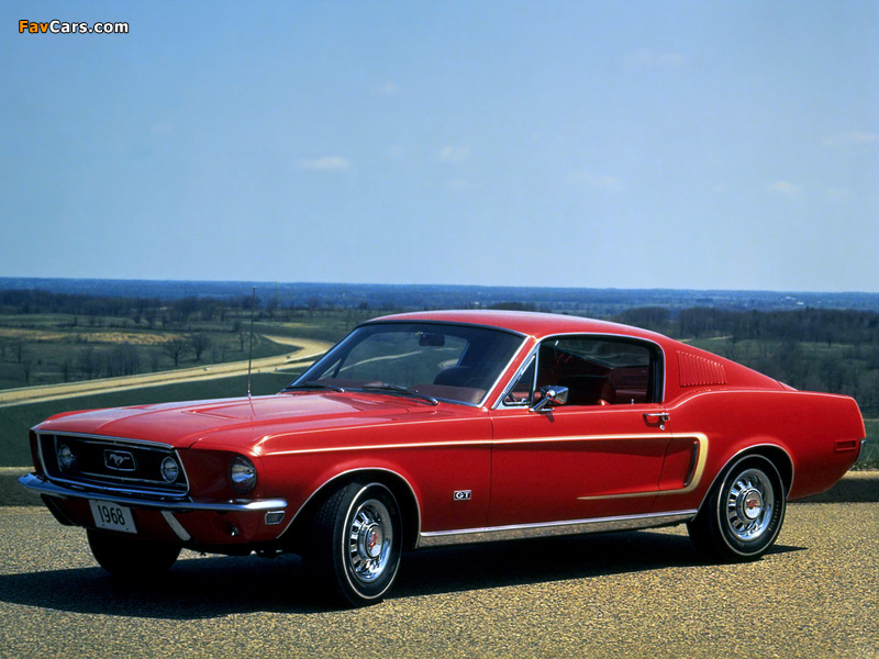 Mustang GT Fastback 1968 wallpapers (800 x 600)