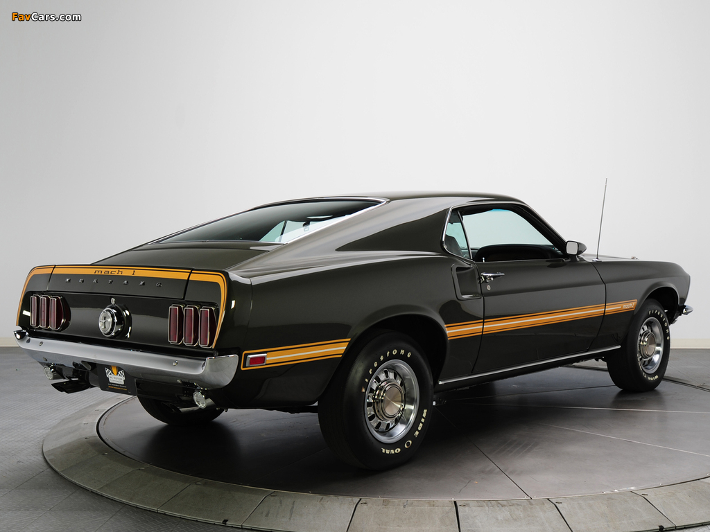 Mustang Mach 1 428 Super Cobra Jet 1969 photos (1024 x 768)