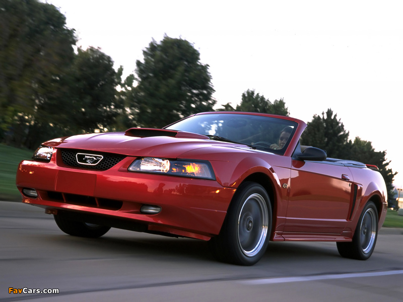 Mustang GT Convertible 1999–2004 wallpapers (800 x 600)