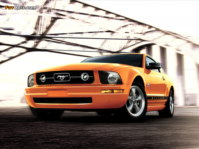 Mustang Coupe 2005–08 wallpapers (640 x 480)