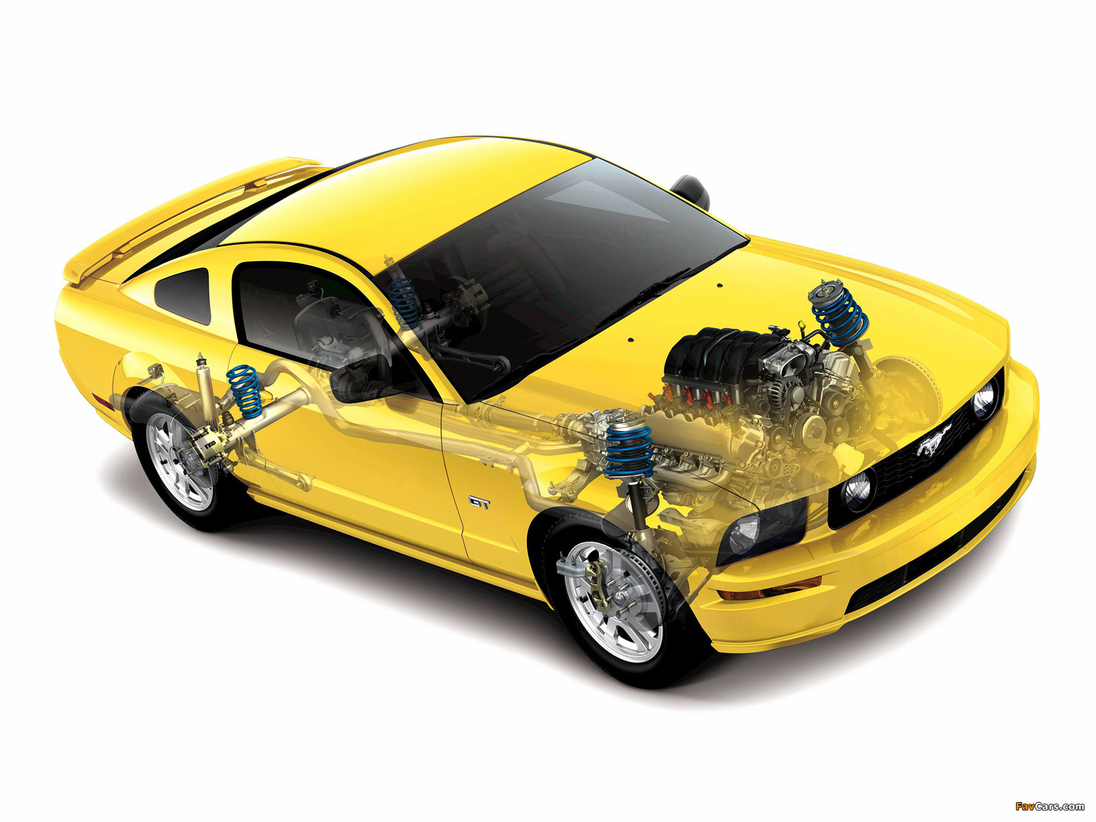 Mustang GT 2005–08 wallpapers (1600 x 1200)