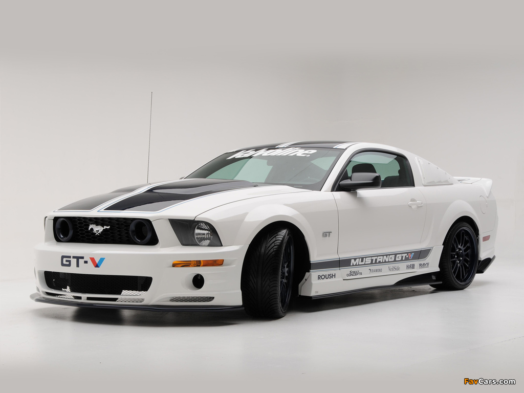 Roush Mustang GT-V 2008 wallpapers (1024 x 768)