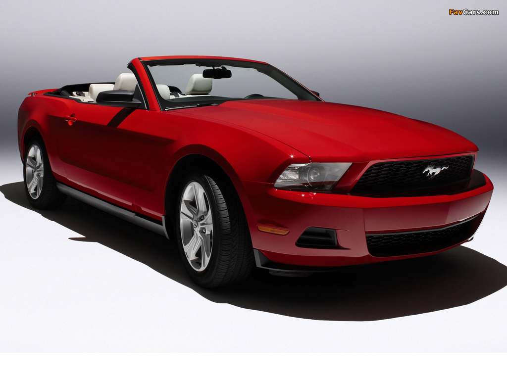 Mustang Convertible 2009–12 pictures (1024 x 768)