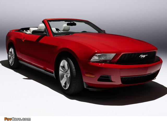 Mustang Convertible 2009–12 pictures (640 x 480)