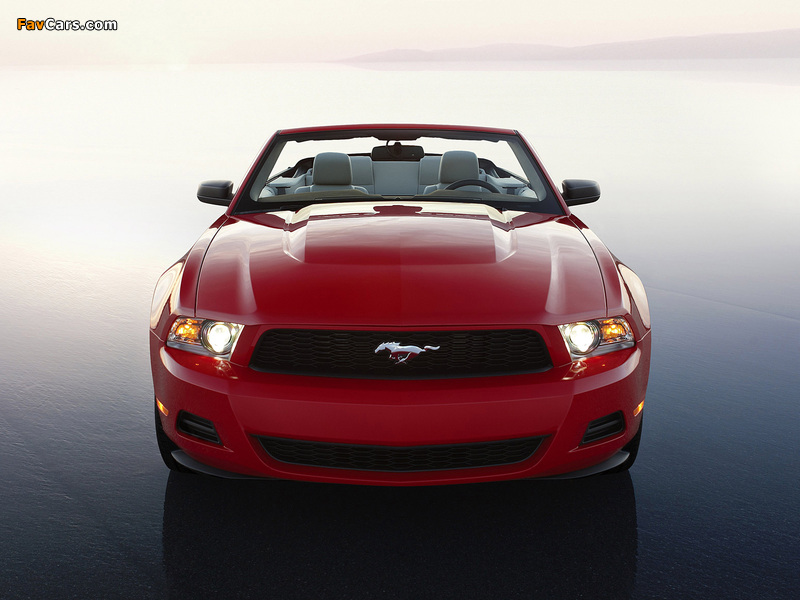 Mustang Convertible 2009–12 wallpapers (800 x 600)