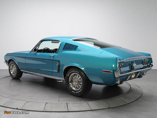 Images of Mustang GT Fastback 1968 (640 x 480)