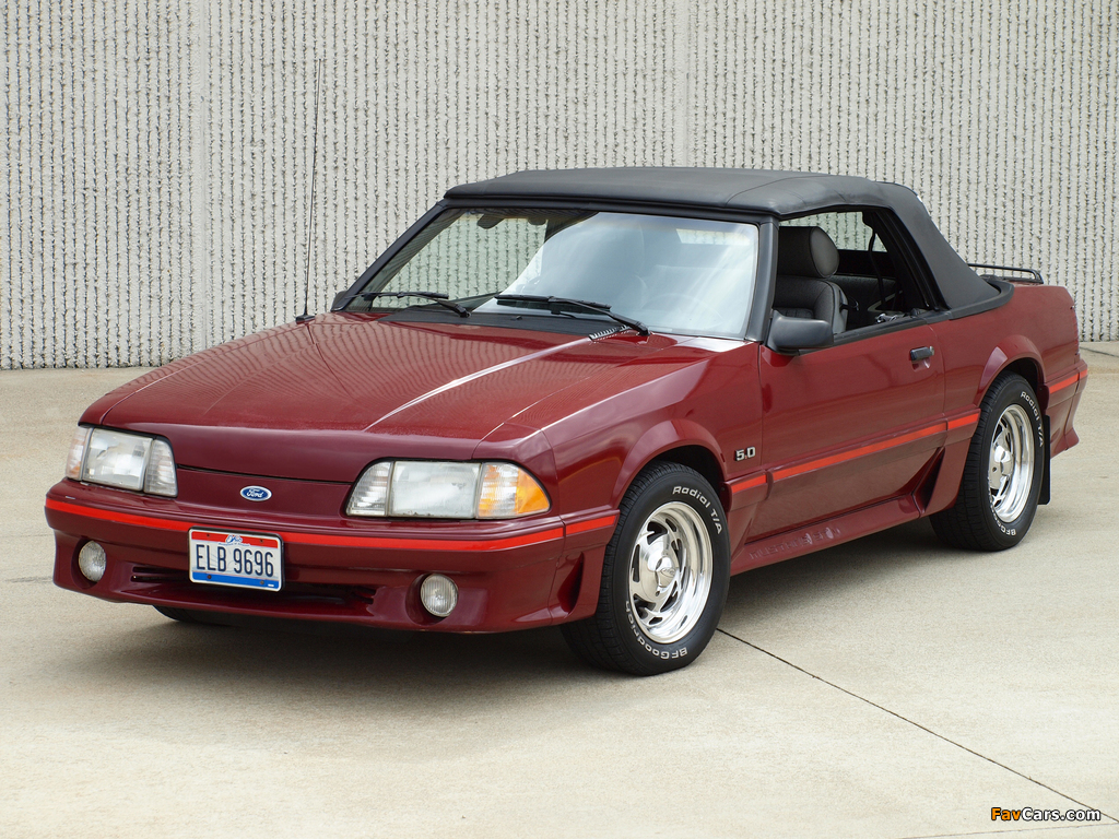 Images of Mustang GT 5.0 Convertible 1987–93 (1024 x 768)