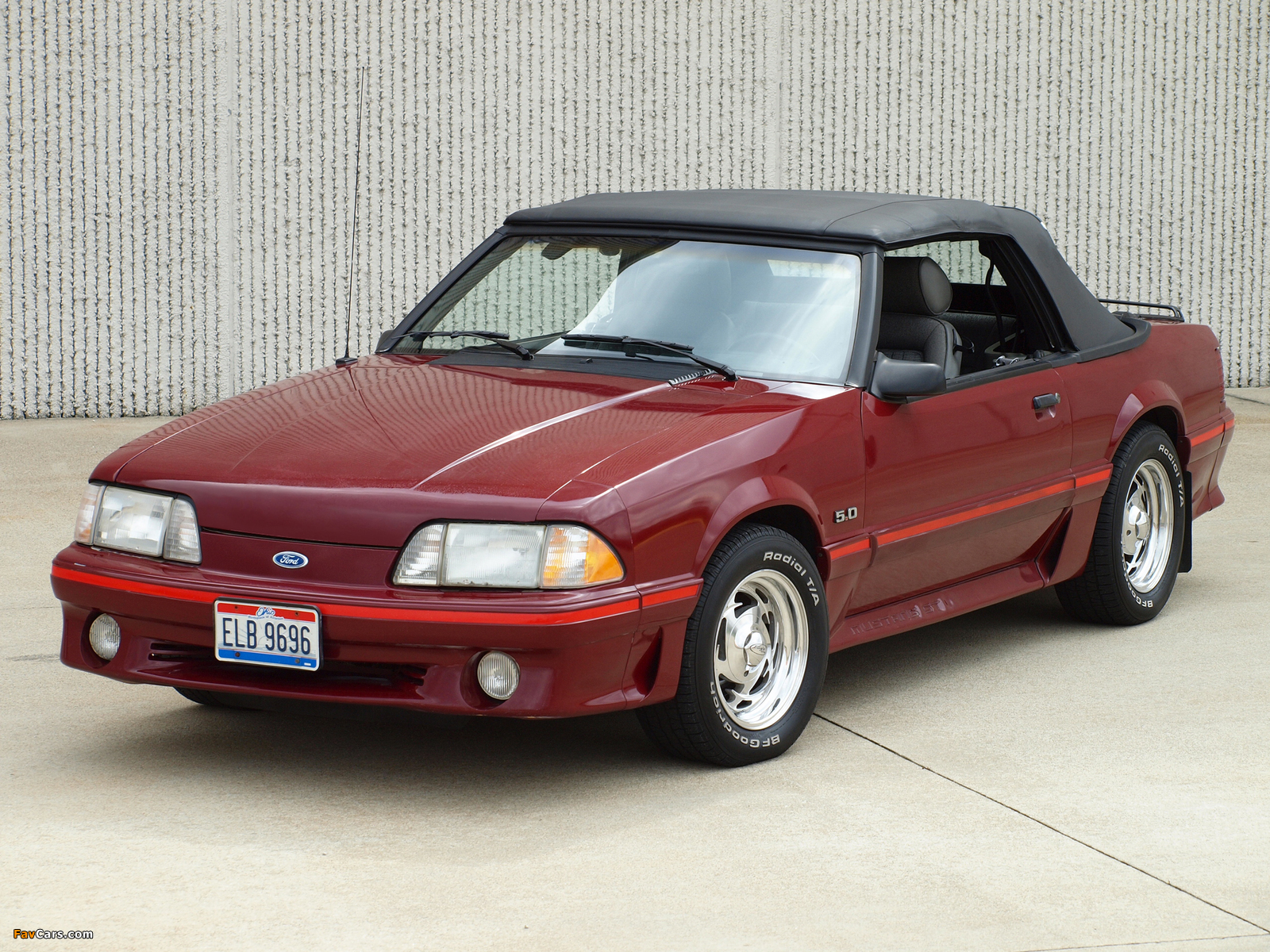 Images of Mustang GT 5.0 Convertible 1987–93 (1600 x 1200)