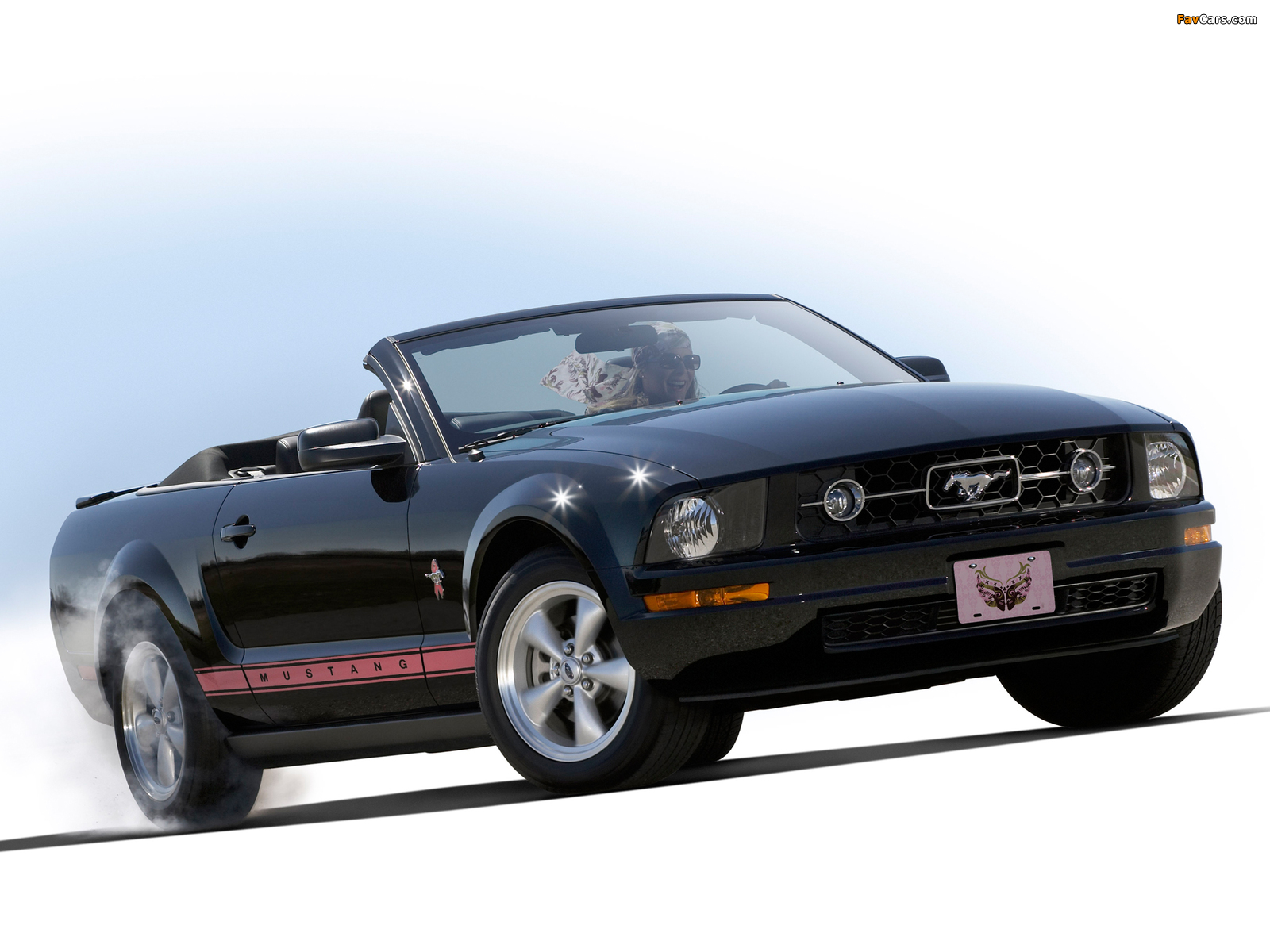 Images of Mustang Convertible Warriors in Pink 2008 (1600 x 1200)