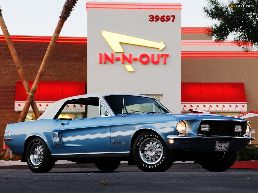 Photos of Mustang GT California Special 1968 (1024 x 768)