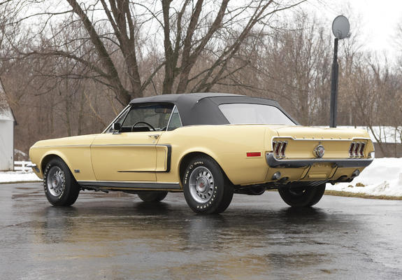 Mustang GT Convertible 1968 wallpapers