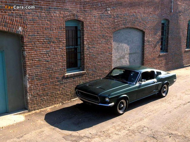 Mustang Fastback GT390 Bullitt 1968 wallpapers (640 x 480)