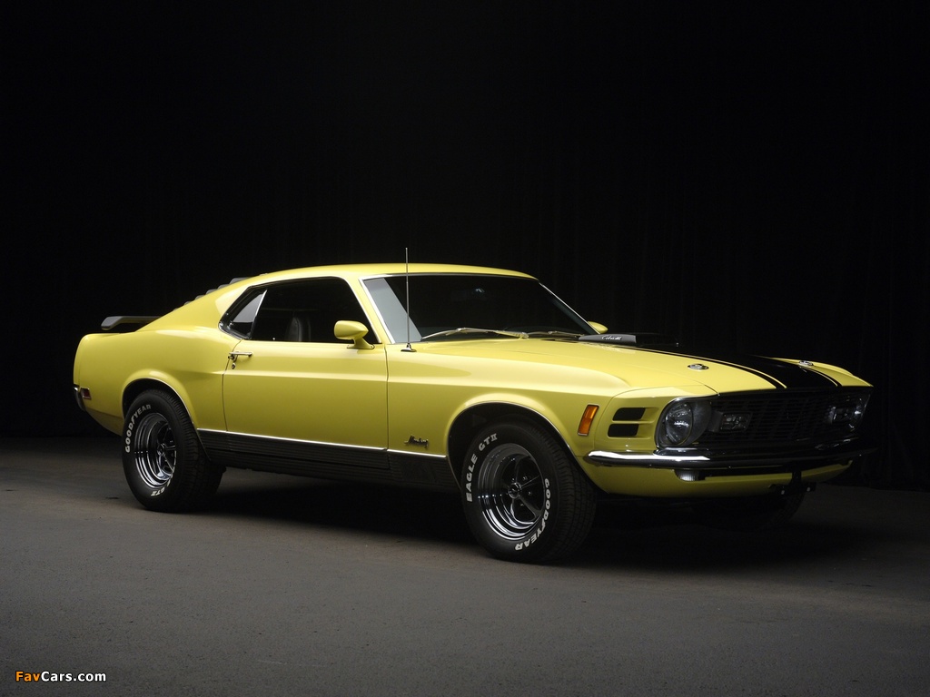 Mustang Mach 1 428 Super Cobra Jet 1970 wallpapers (1024 x 768)