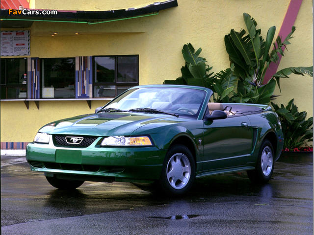 Mustang GT Convertible 1999–2004 wallpapers (640 x 480)