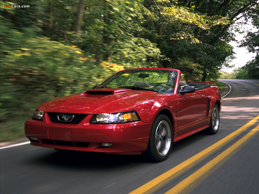 Mustang GT Convertible 1999–2004 wallpapers (1024 x 768)