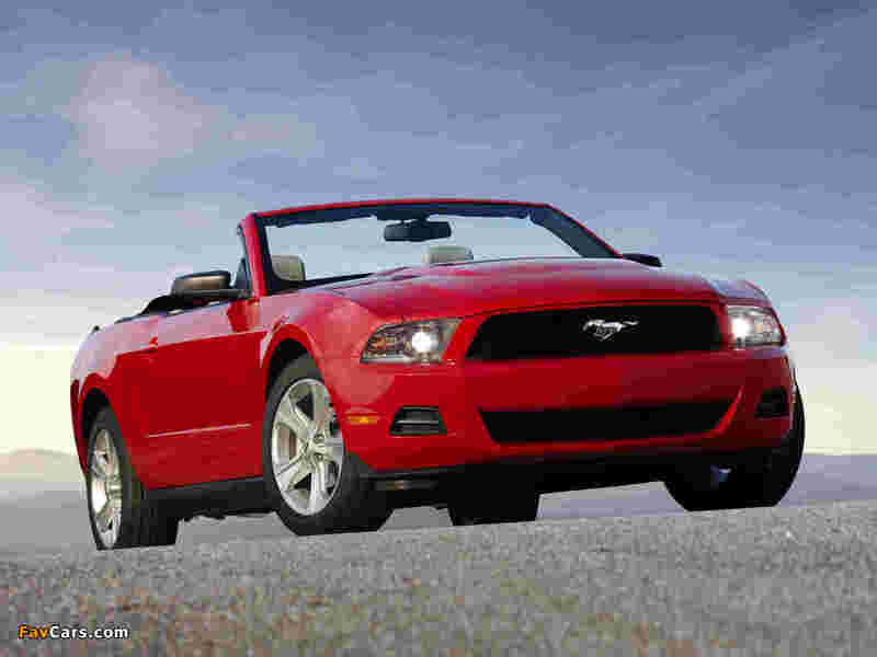 Mustang Convertible 2009–12 wallpapers (800 x 600)