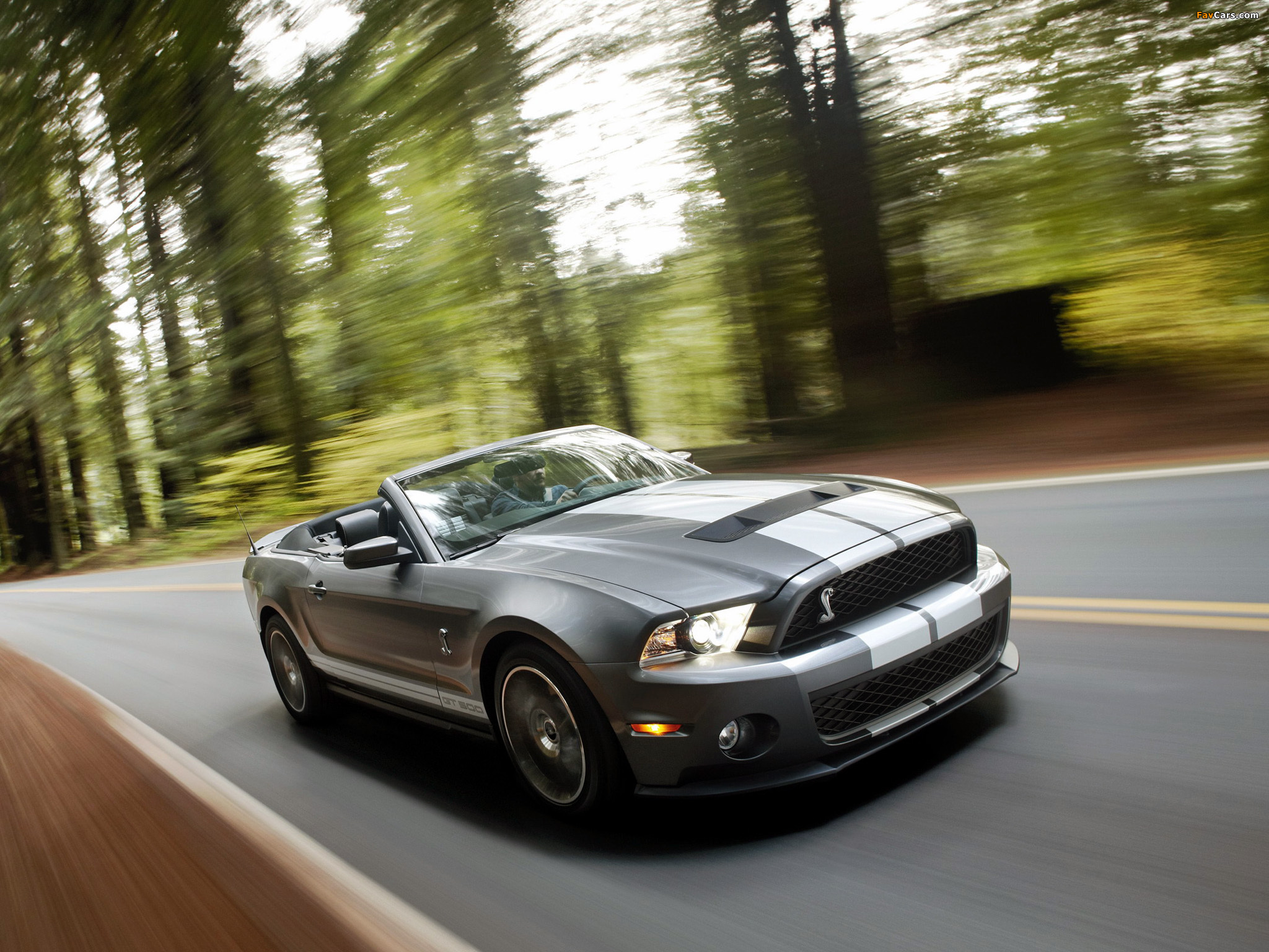 Shelby GT500 Convertible SVT 2009–10 wallpapers (2048 x 1536)