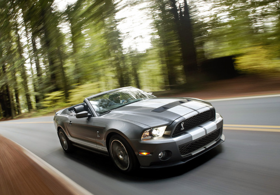 Shelby GT500 Convertible SVT 2009–10 wallpapers