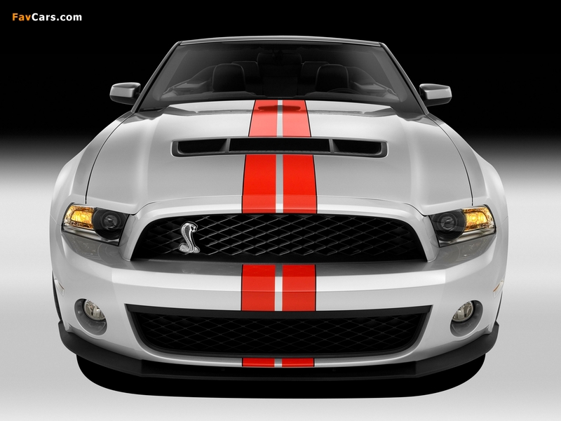 Shelby GT500 SVT Convertible 2010–12 wallpapers (800 x 600)