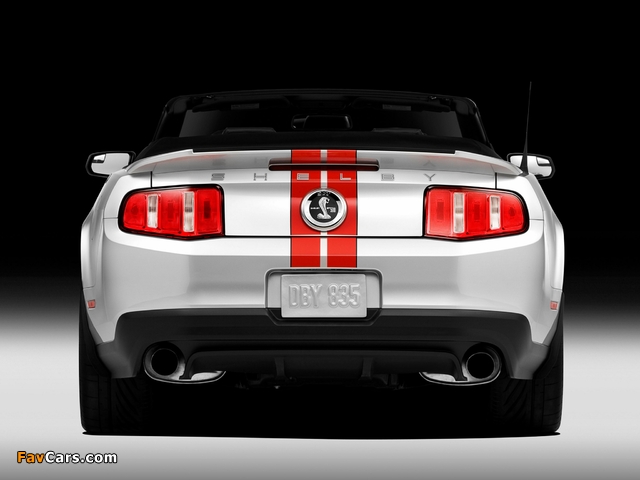 Shelby GT500 SVT Convertible 2010–12 wallpapers (640 x 480)