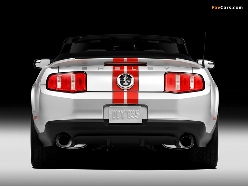 Shelby GT500 SVT Convertible 2010–12 wallpapers (800 x 600)