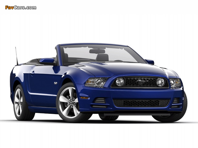 Mustang 5.0 GT Convertible 2012 wallpapers (640 x 480)