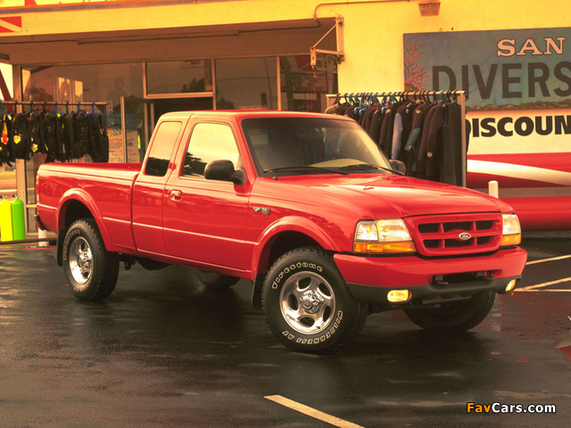 Ford Ranger Extended Cab 1998–2000 wallpapers (640 x 480)