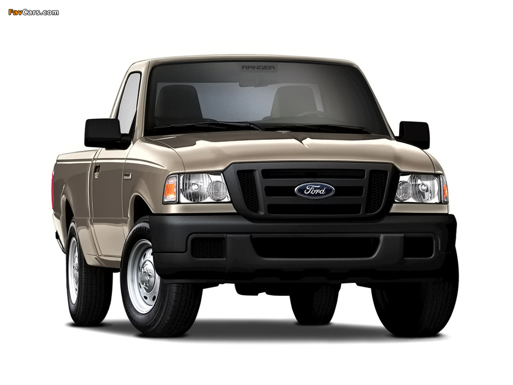 Pictures of Ford Ranger XL 2WD Regular Cab 6-foot Box 2006–08 (1024 x 768)