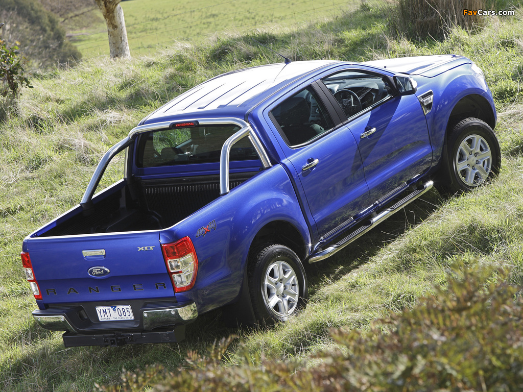 Ford Ranger Double Cab XLT AU-spec 2011 images (1024 x 768)