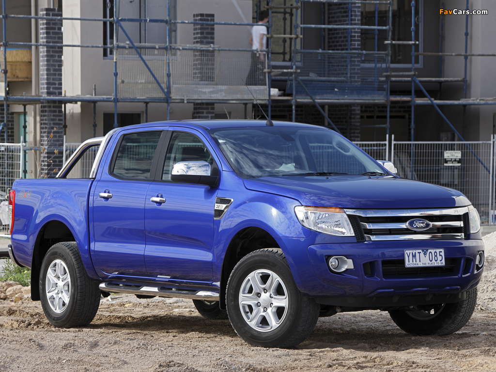 Ford Ranger Double Cab XLT AU-spec 2011 photos (1024 x 768)