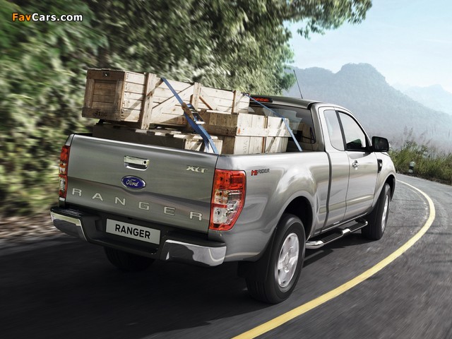 Ford Ranger Extended Cab XLT 2011 pictures (640 x 480)