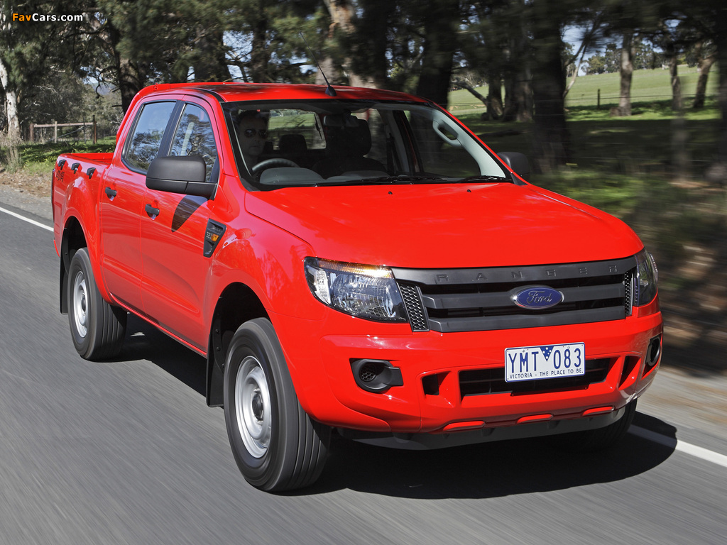 Ford Ranger Double Cab XL AU-spec 2011 pictures (1024 x 768)