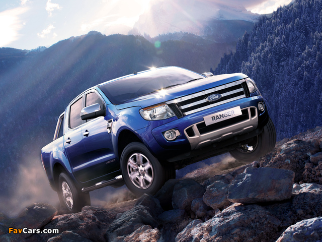 Ford Ranger Double Cab Limited UK-spec 2012 pictures (640 x 480)