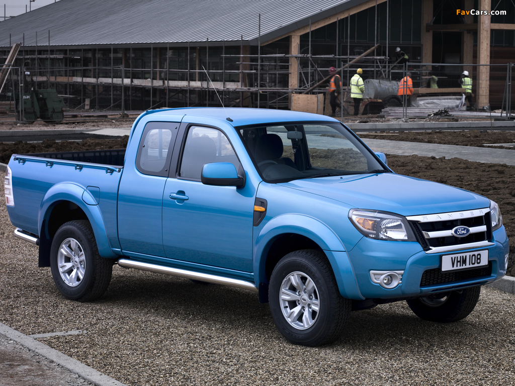 Ford Ranger Extended Cab UK-spec 2009–11 wallpapers (1024 x 768)