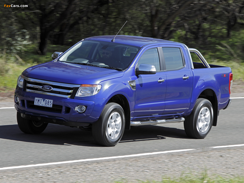 Ford Ranger Double Cab XLT AU-spec 2011 wallpapers (1024 x 768)